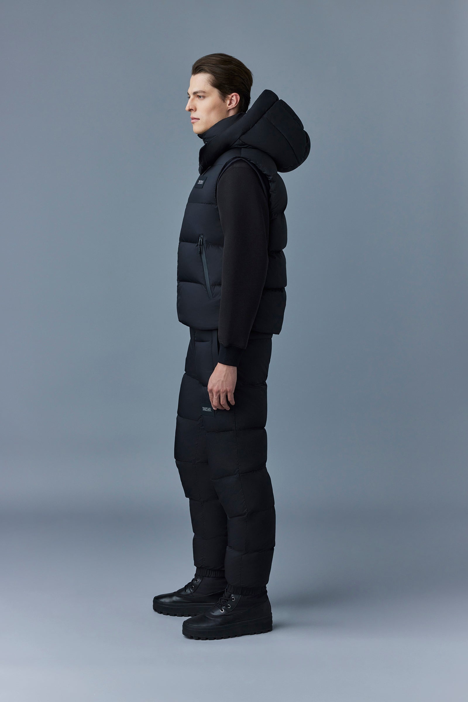 HUGH Down vest with removable hood - 3