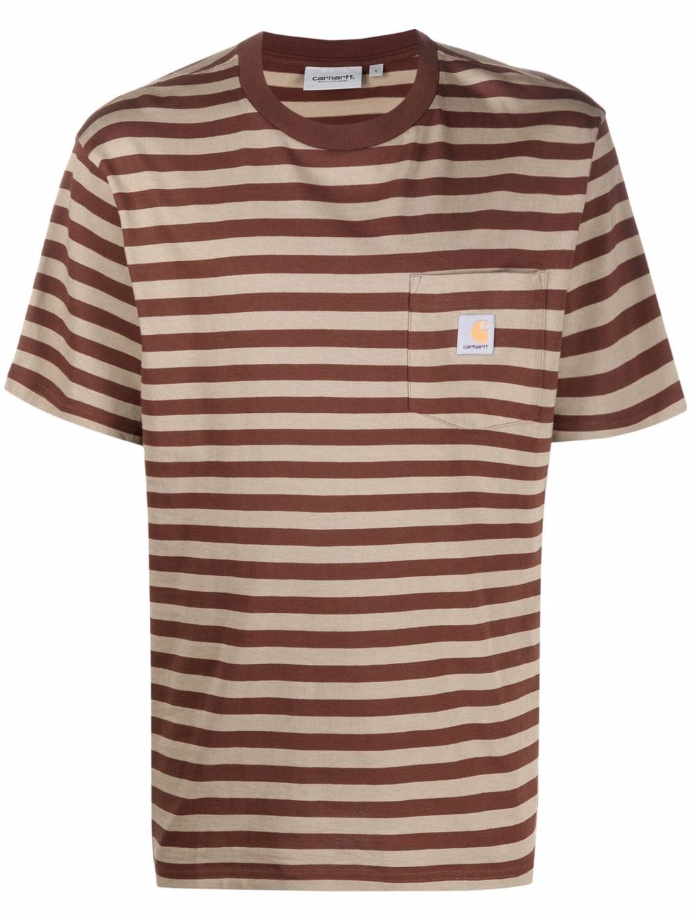 striped cotton T-shirt - 1