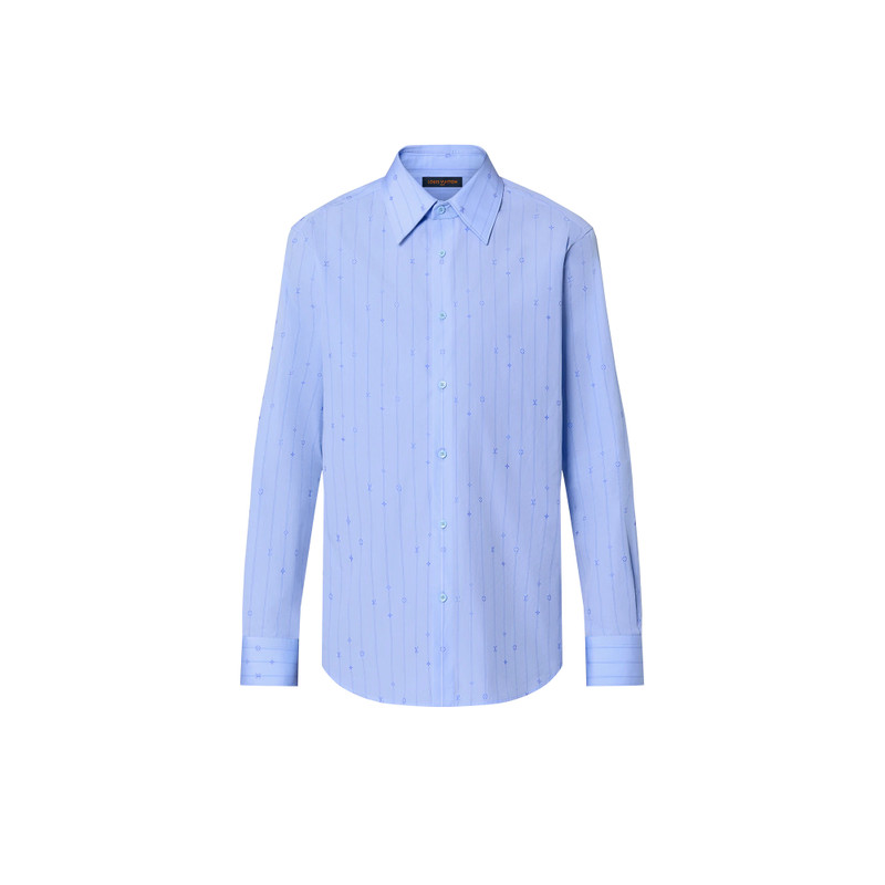 Cotton Long-Sleeved Slim Shirt 1