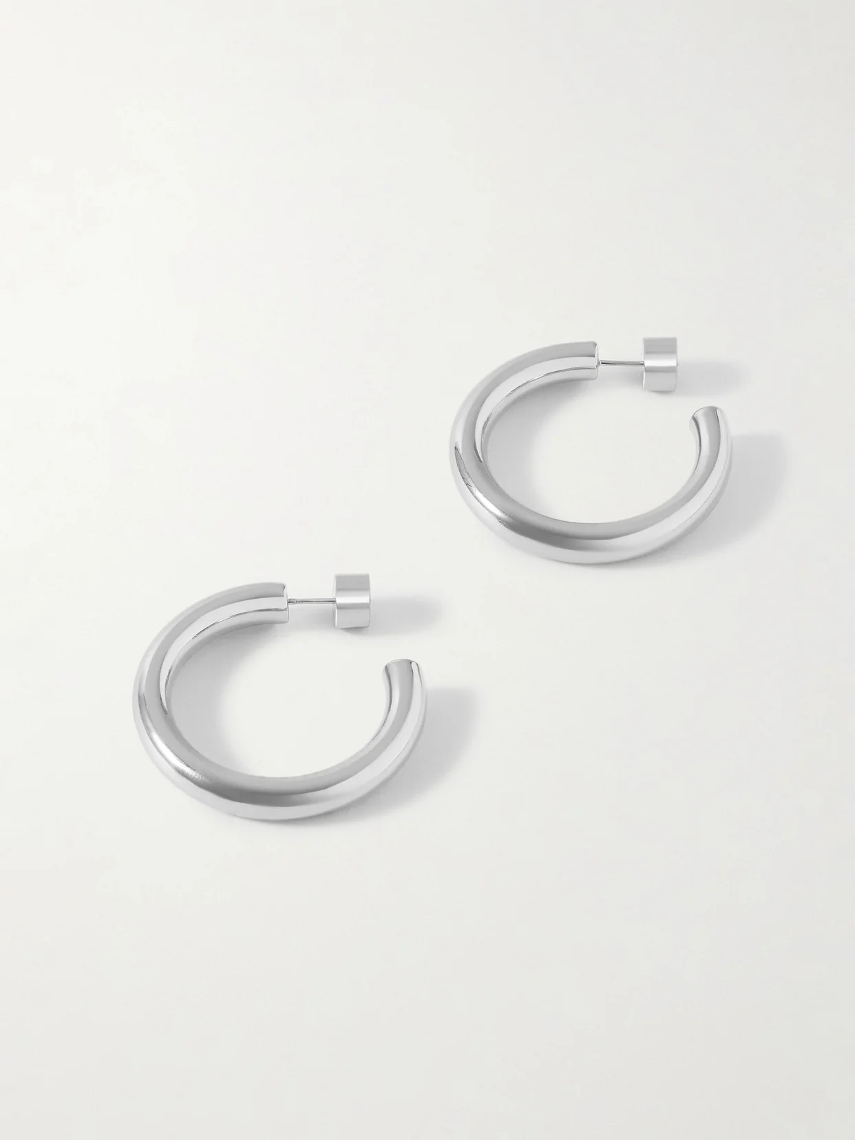 Natasha Mini Silver-plated Hoop Earrings - 1