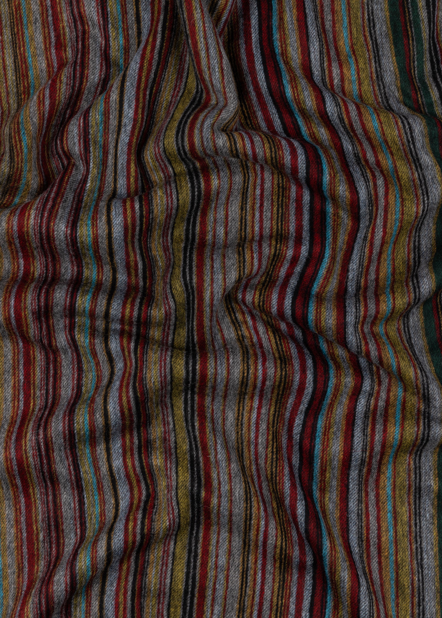Wool-Cashmere 'Signature Stripe' Blanket - 6