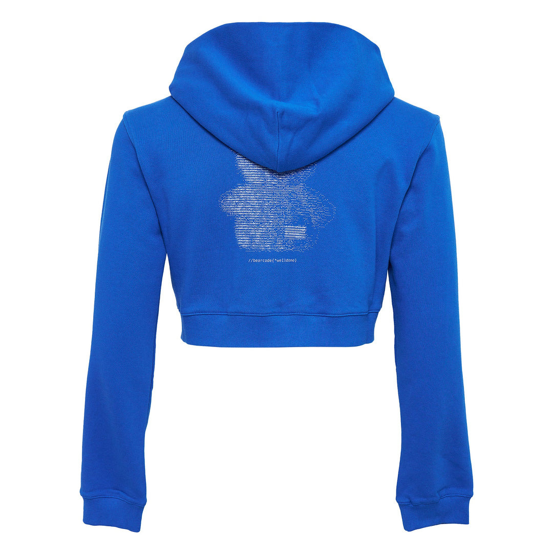 Blue Womens Teddy Bear Slimfit Sweater - 2