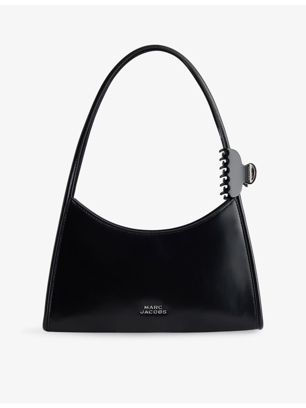 Claw Clip Leather Shoulder Bag - 1