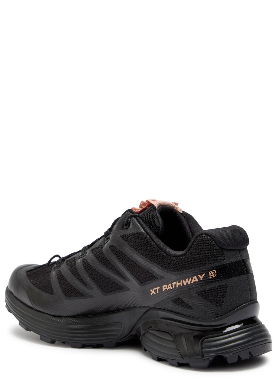 Salomon Xt-pathway 2 Panelled Satin and Mesh Sneakers - 2