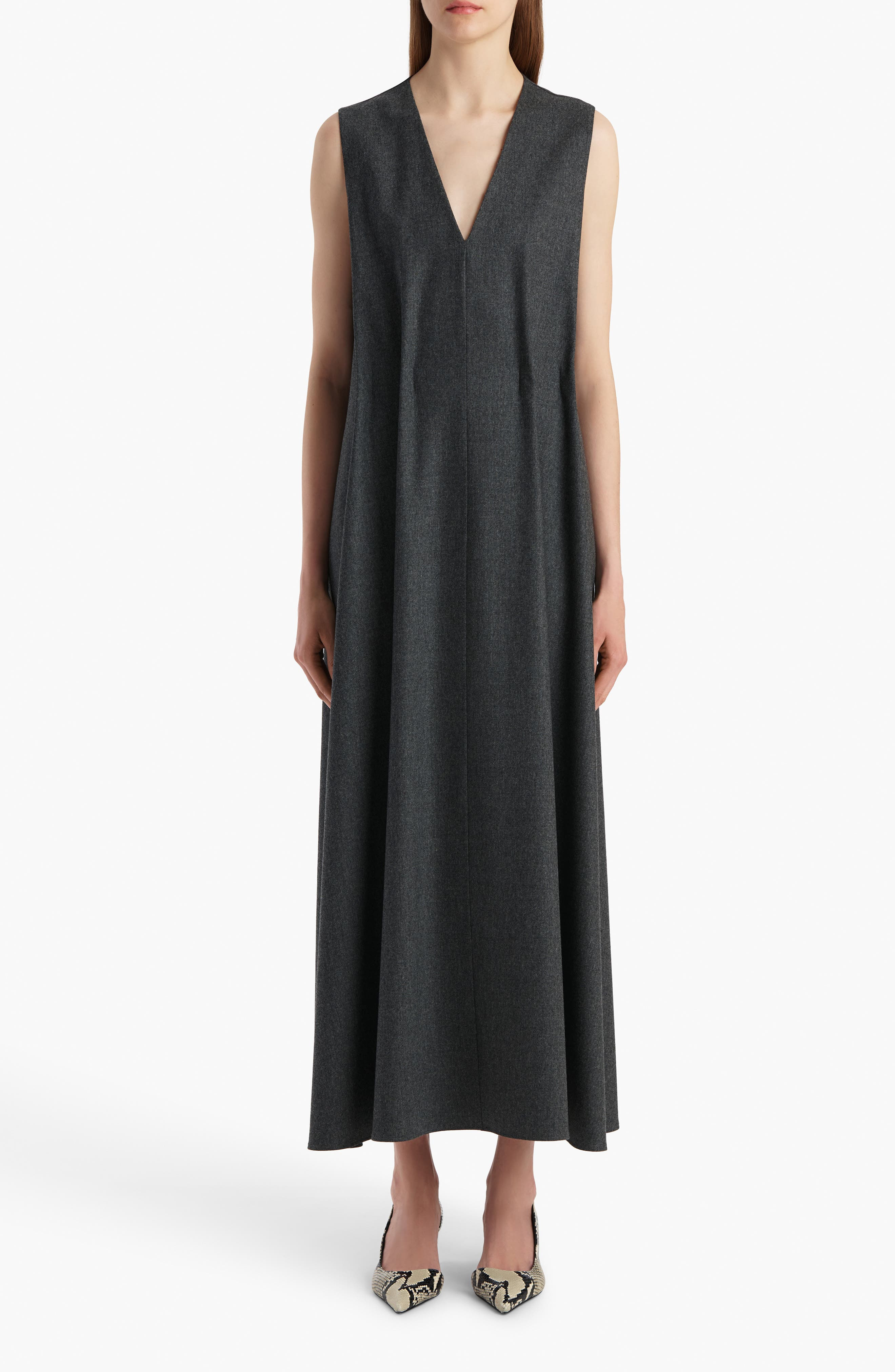 Khaite Syd Wool Tank Dress in Storm at Nordstrom - 1