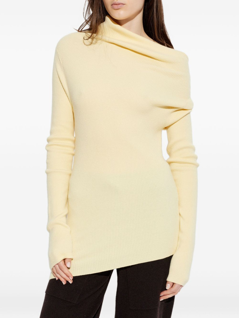 Agie draped roll-neck knitted top 3