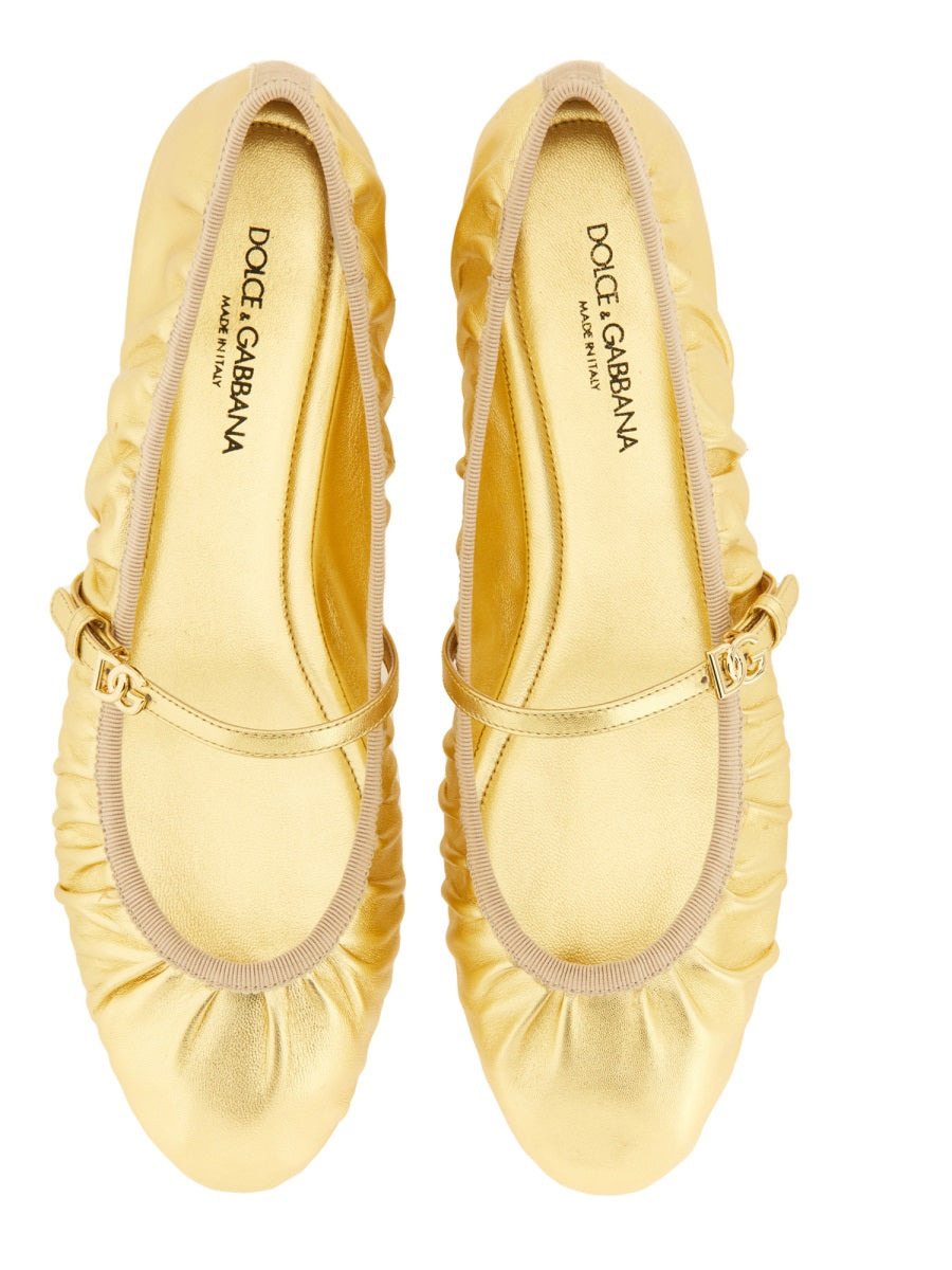 Dolce & Gabbana Women Mordoré Nappa Ballerina - 5