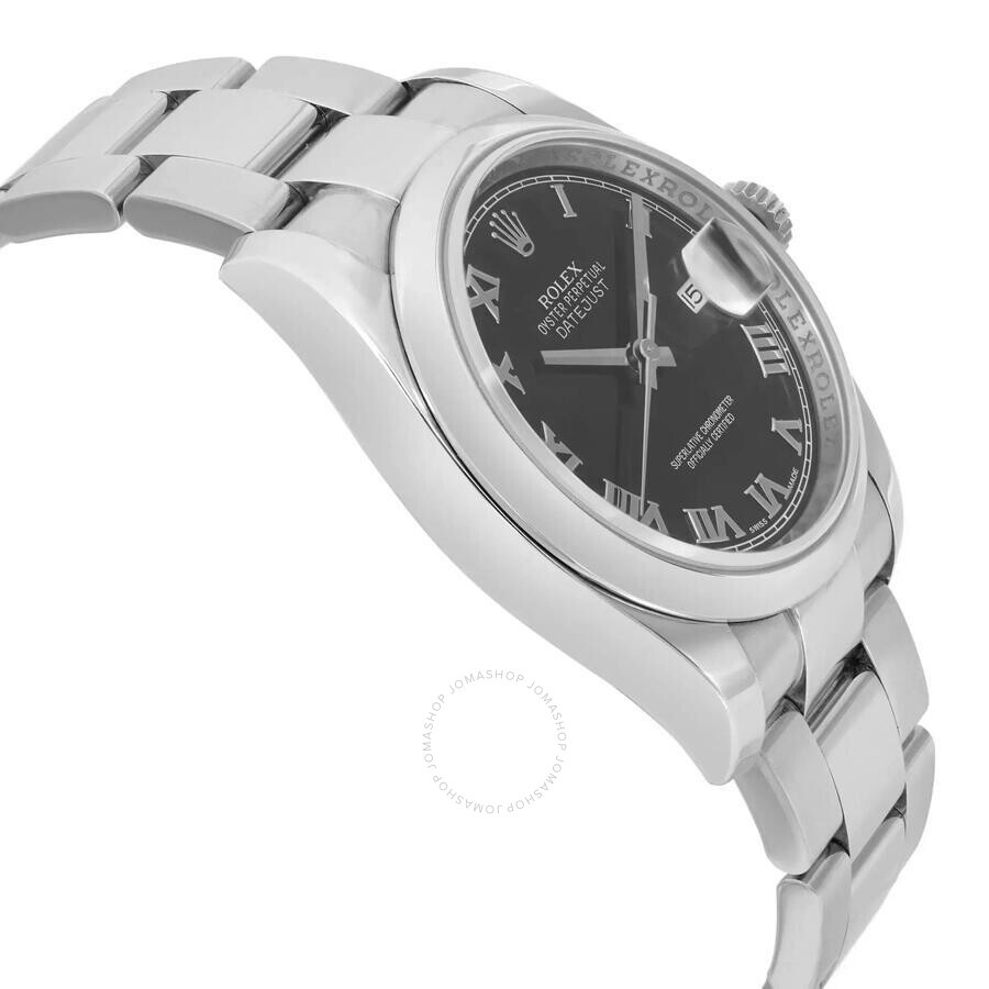 Pre-owned Rolex Datejust Automatic Chronometer Black Dial Men's Watch 116200 BKRO - 4