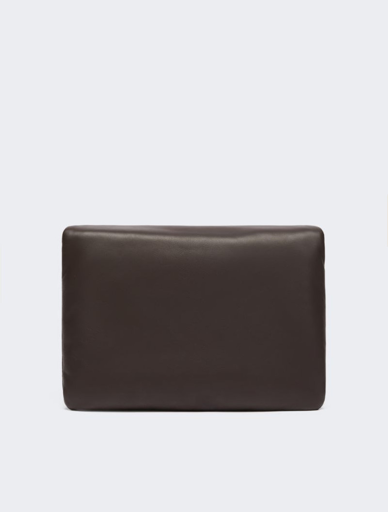 Padded nappa-leather Soffy Bag - cocoa 3