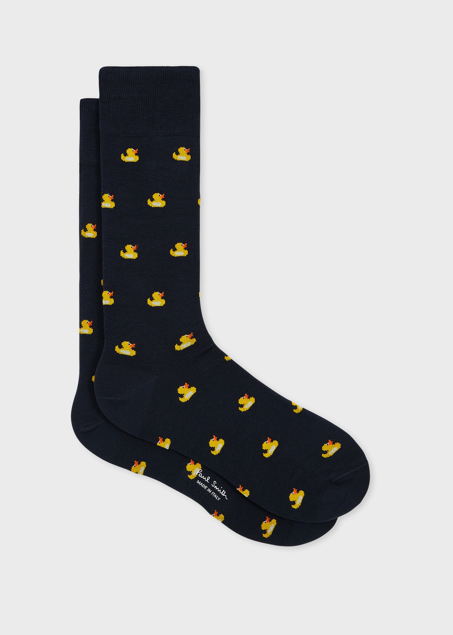 Navy Cotton 'Duck' Socks - 1