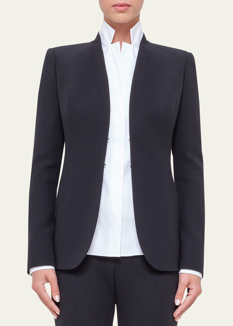 AKRIS Shawl-Collar Wool Jacket outlook