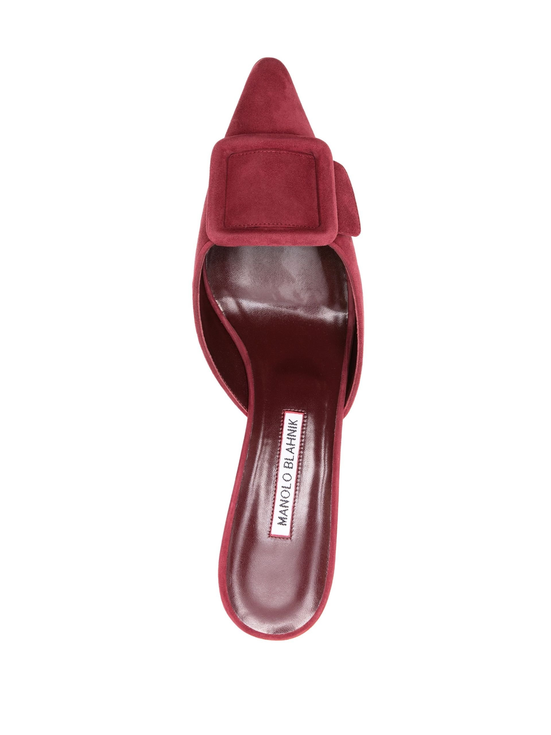 Red Maysale 50mm Mules - 4