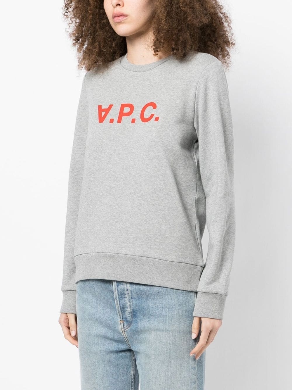 logo-print cotton sweatshirt - 3