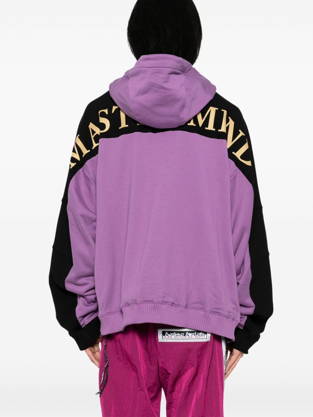 logo print hoodie - 4