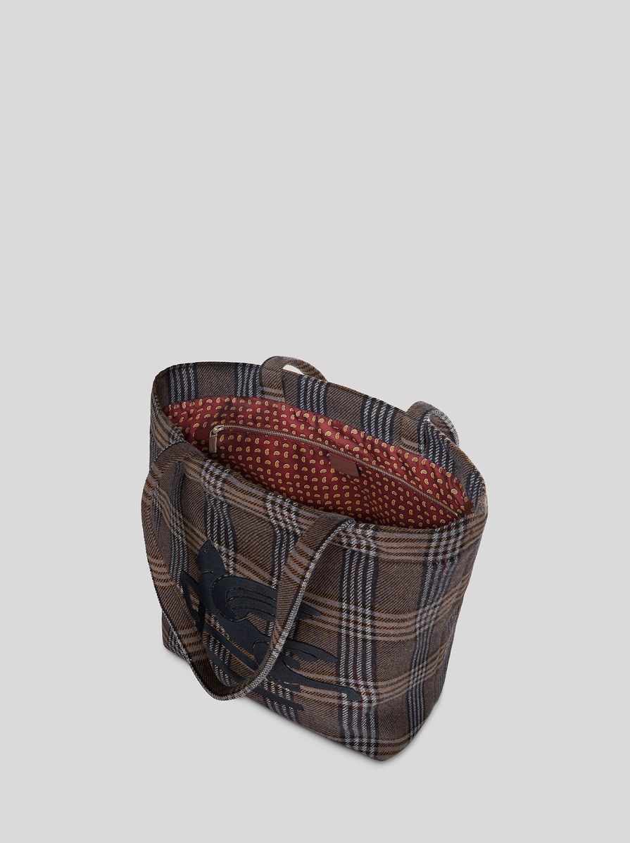 MEDIUM CHECK SOFT TROTTER BAG - 4
