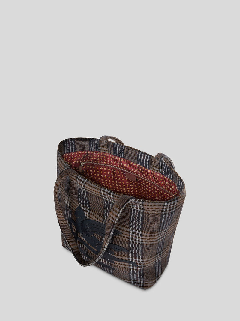 MEDIUM CHECK SOFT TROTTER BAG 4