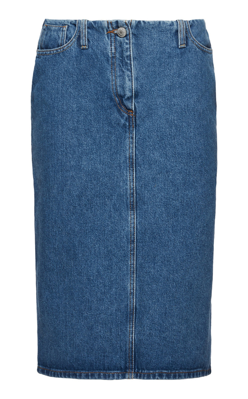 Denim Midi Skirt blue - 1