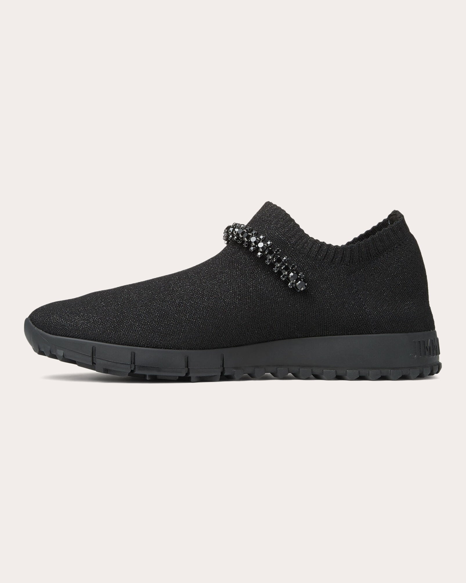 Verona Crystal-Embellished Knit Sneaker - 8