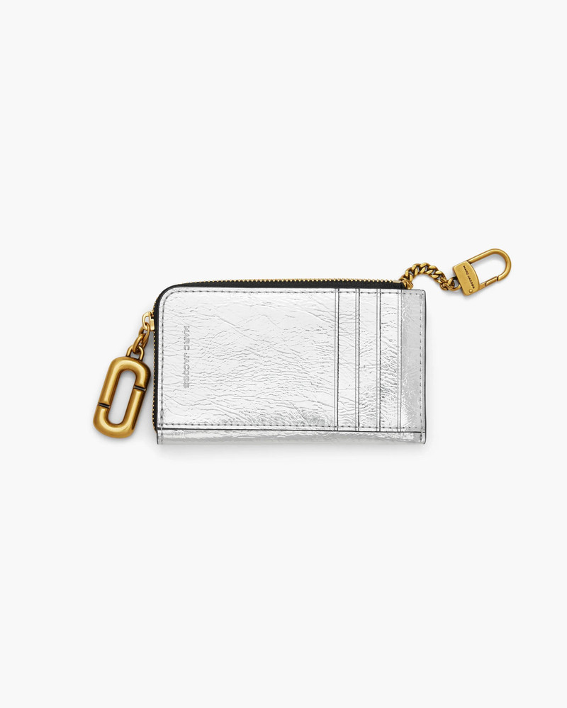 SCENE TOP ZIP MULTI WALLET IN METALLIC 3
