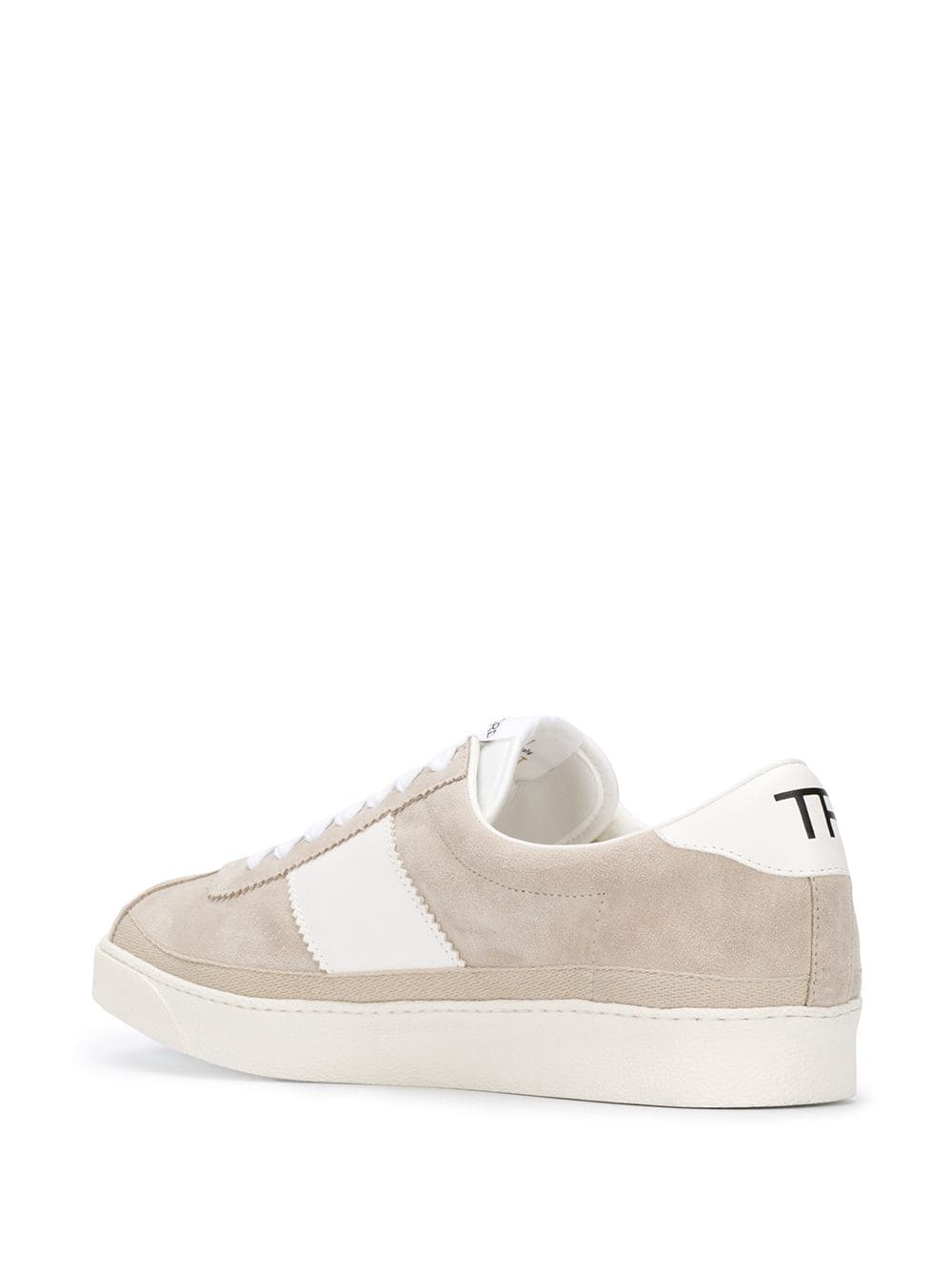 panelled low-top sneakers - 3