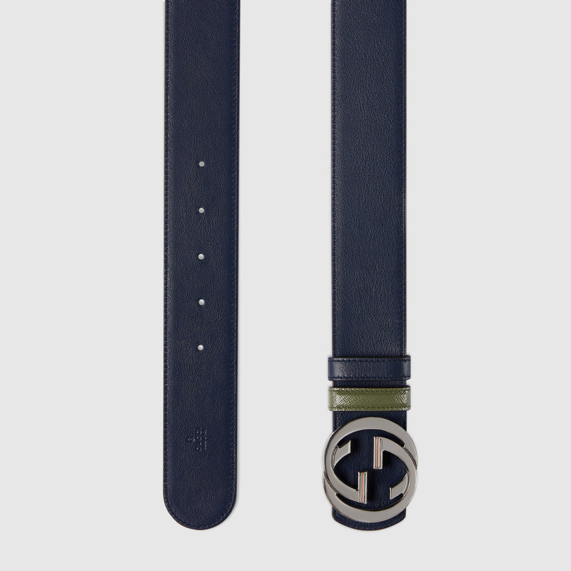 Reversible belt with Interlocking G buckle 7