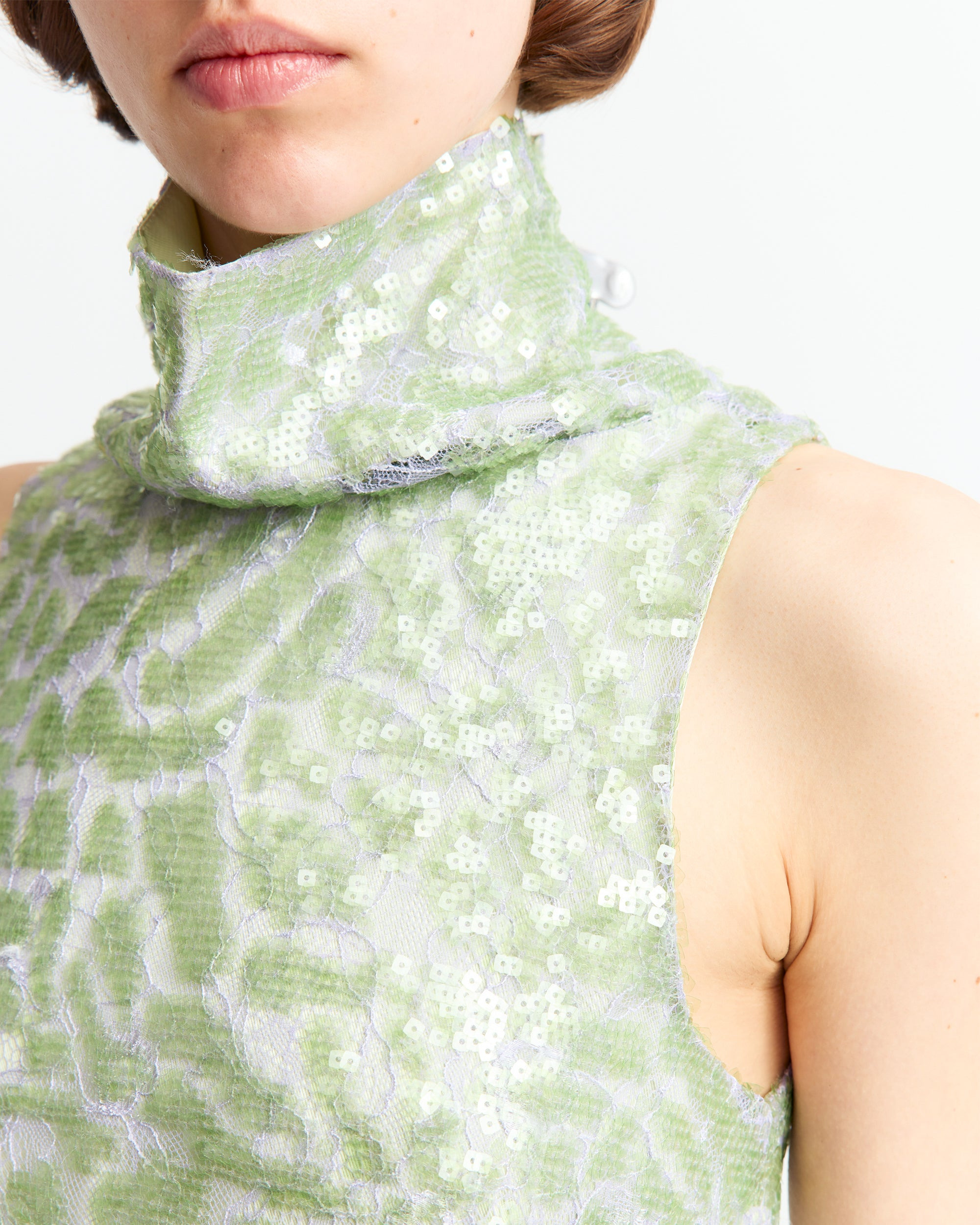 ACARI TOP IN LACE SEQUIN - 5