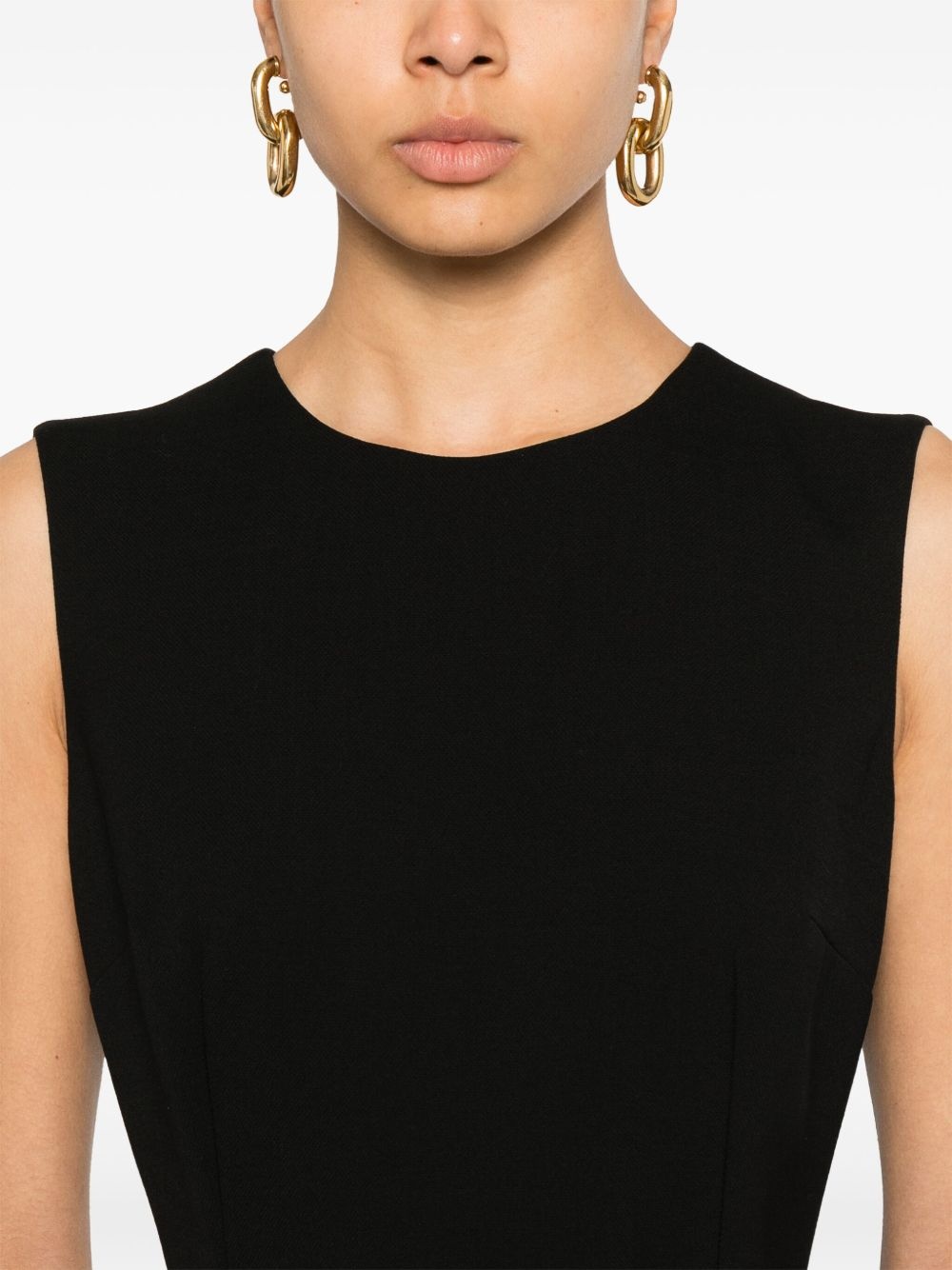 sleeveless midi dress - 5
