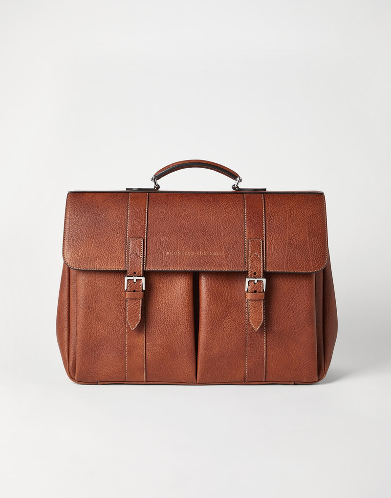 Grained calfskin briefcase 1