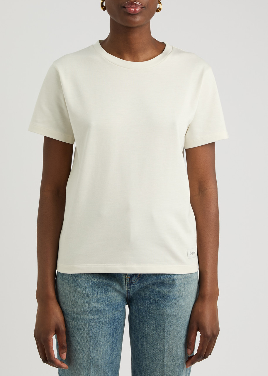 Yves Saint Laurent Logo Cotton-blend T-shirt - 2