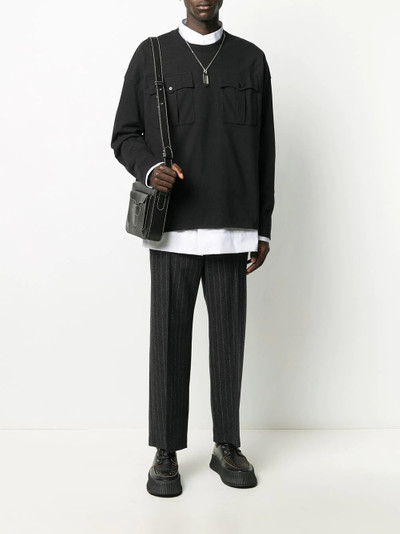 Jil Sander flap pockets long-sleeve T-shirt outlook