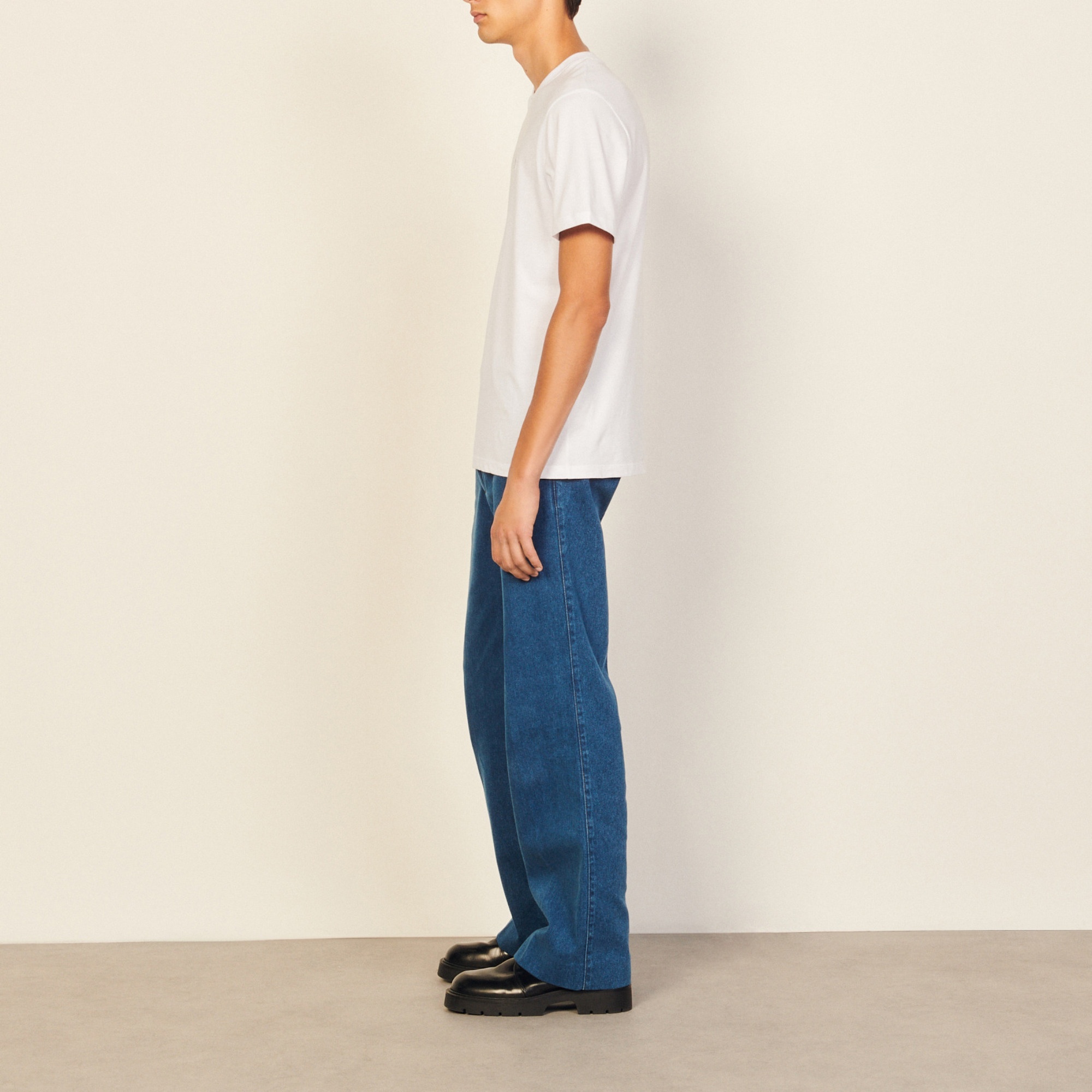 T-shirt with logo embroidery - 3