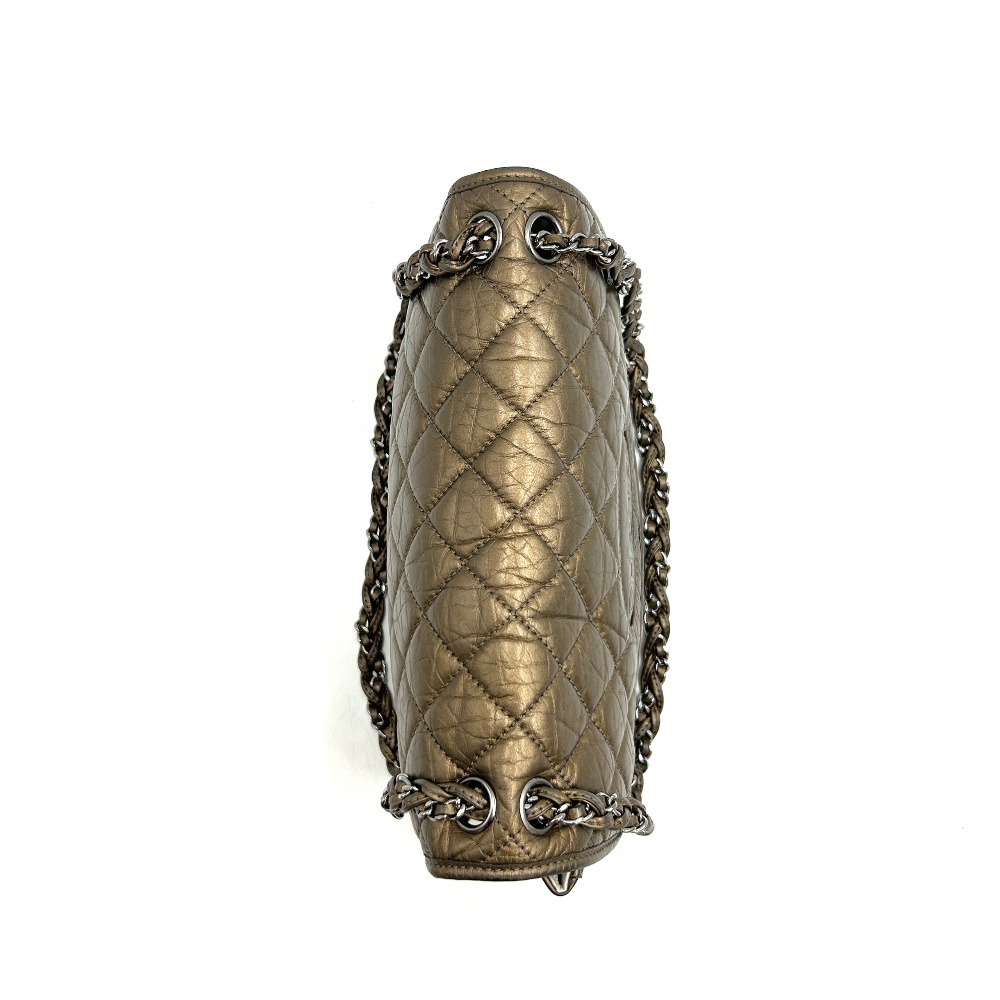 Chanel No.10 Gold Flap Chain Shoulder Bag - 5