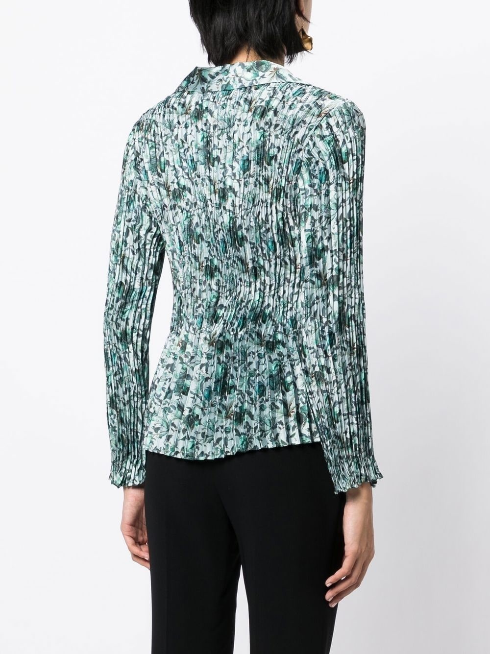 berry blooms pleated shirt - 4