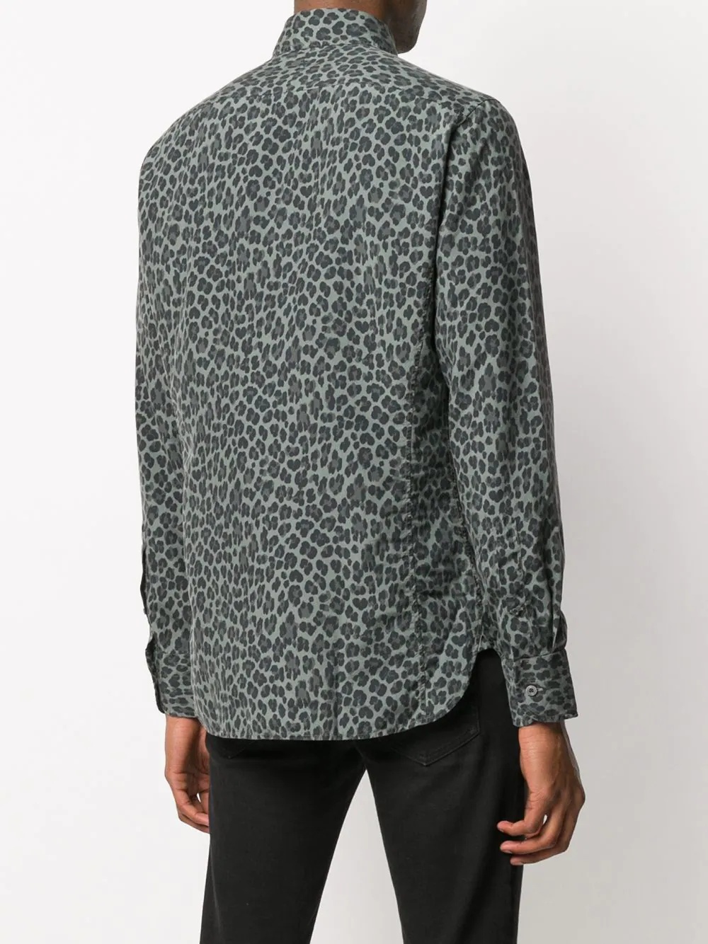 leopard-print silk shirt - 4