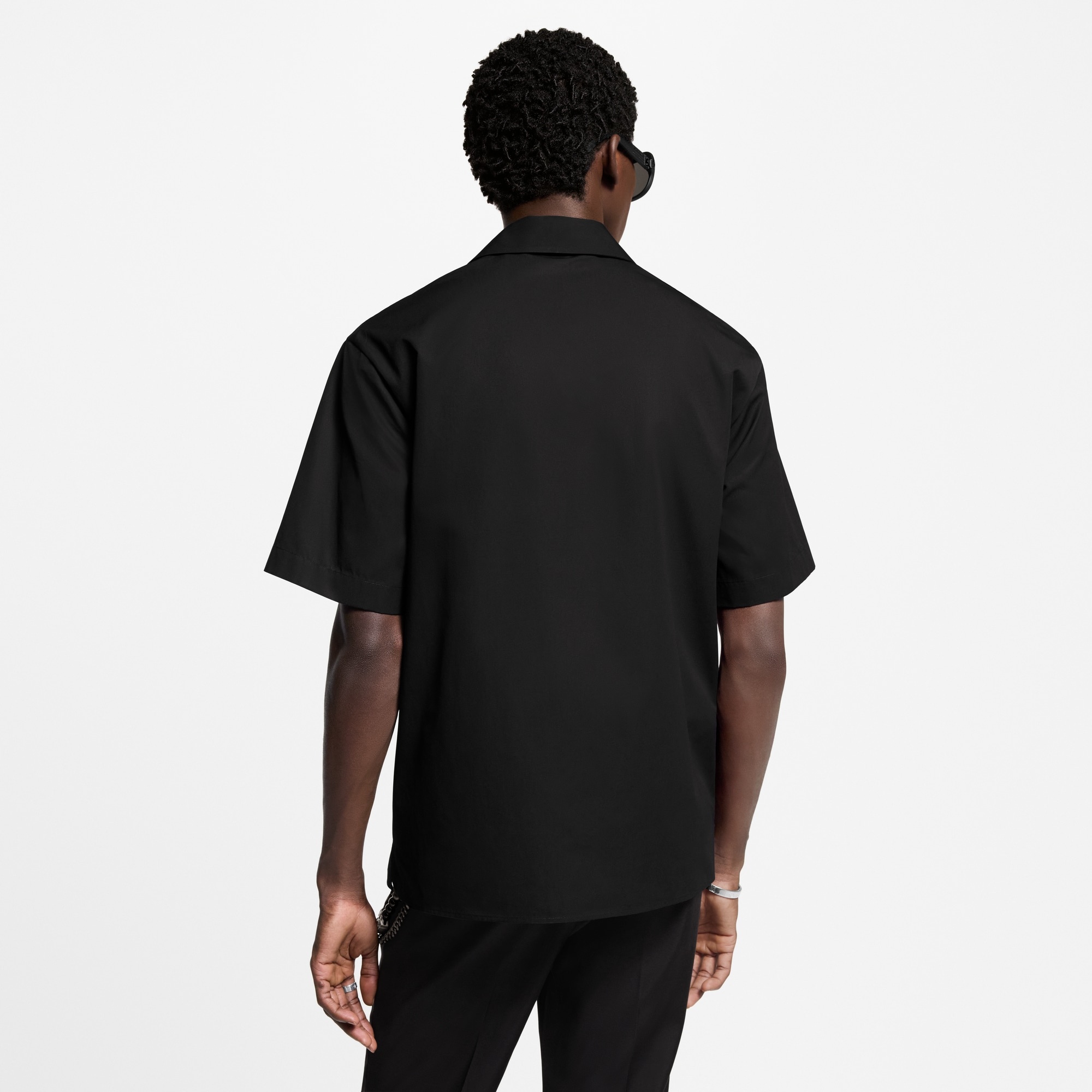 Embroidered Short-Sleeved Cotton Shirt - 5