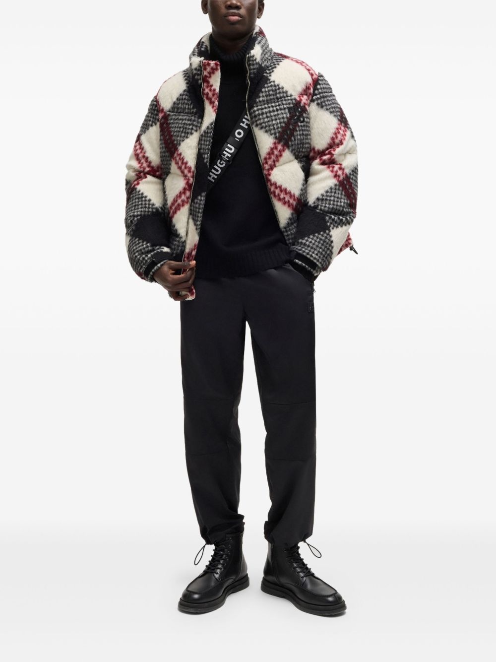 check-pattern jacket - 2