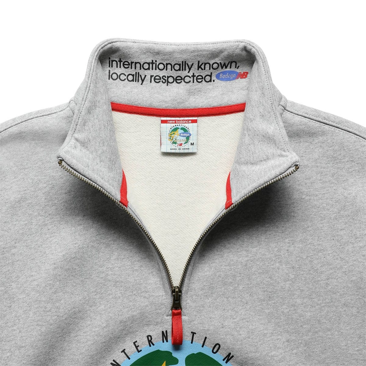 X BODEGA 1/2 ZIP SWEATSHIRT - 3