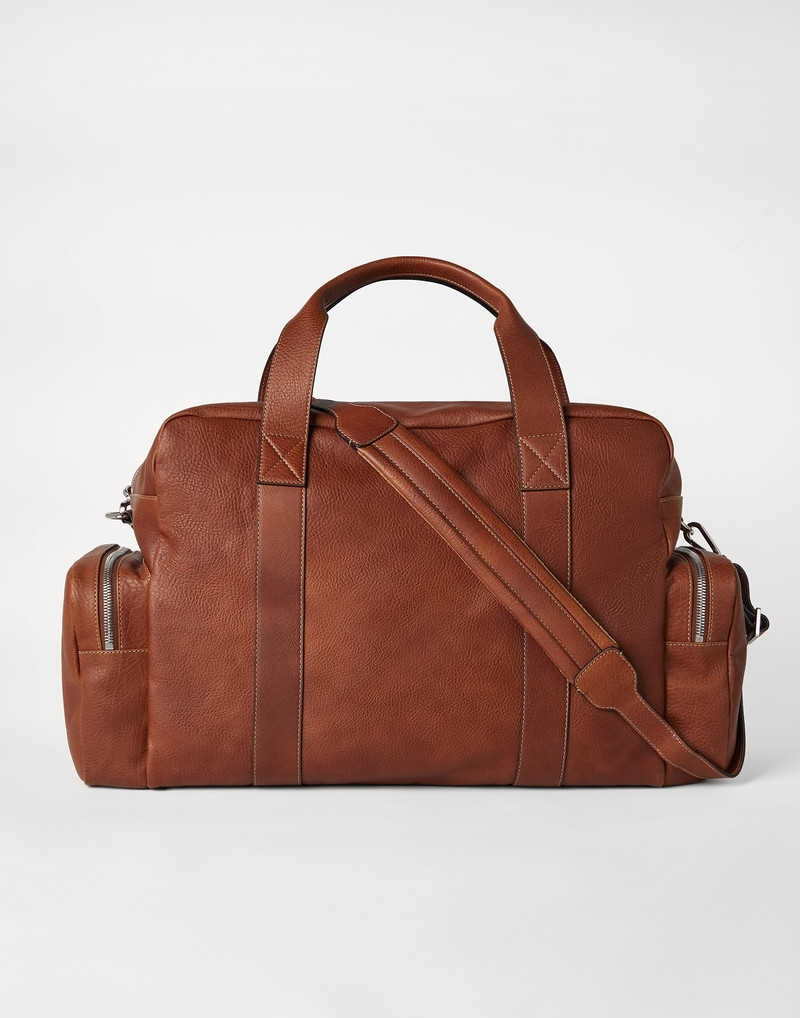 Brunello Cucinelli Grained calfskin leisure bag outlook