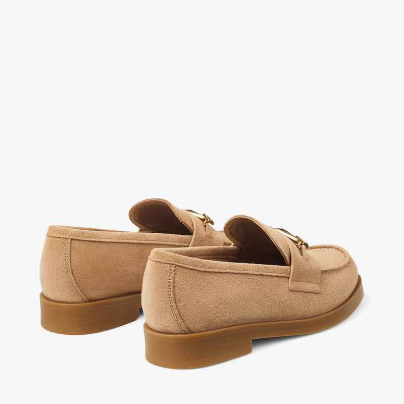 JIMMY CHOO Maddie Diamond
Biscuit Suede Loafers outlook