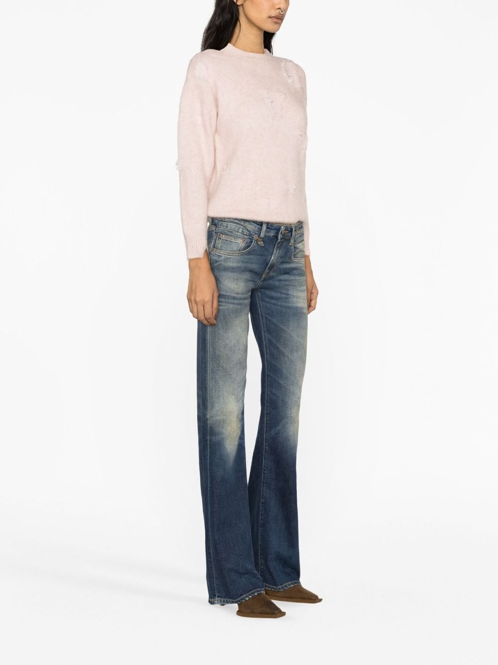 Boy washed flared jeans - 4