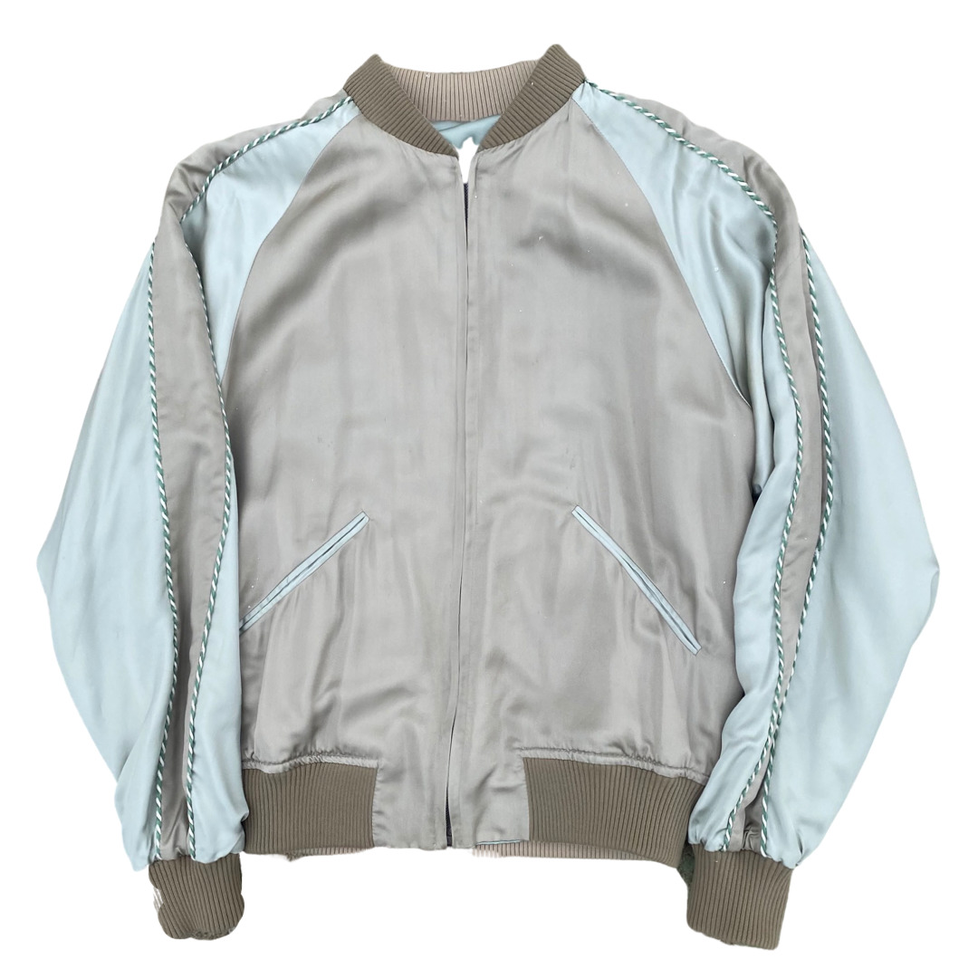 Gucci by Tom Ford Silk Embroidered Reversible Souvenier Jacket SS03 Sz 46 - 4