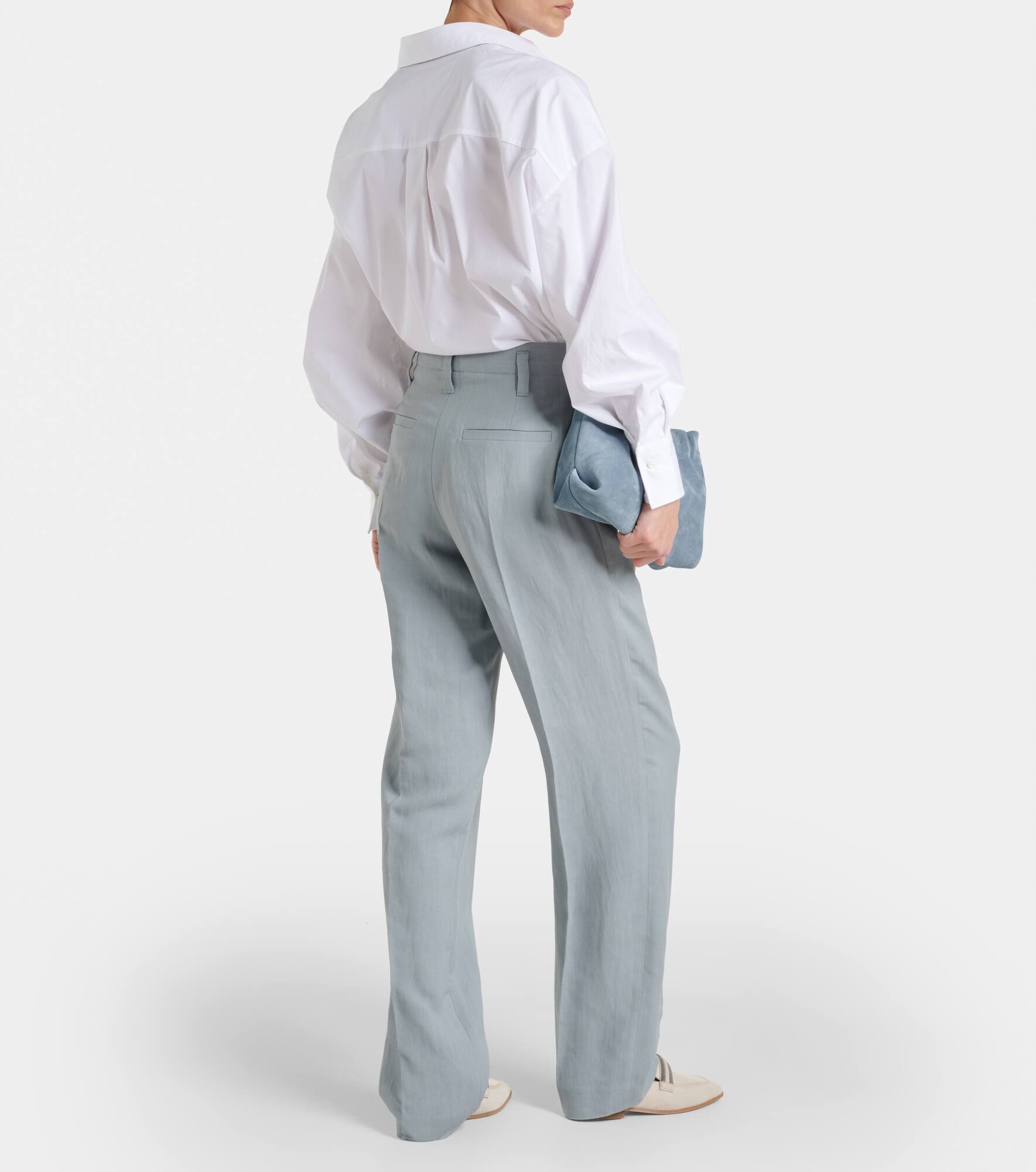 Mid-rise straight pants - 3