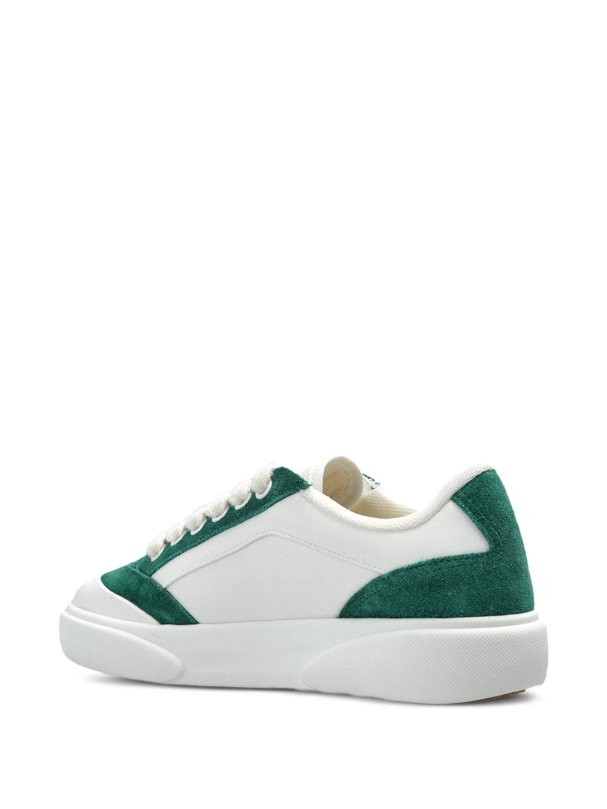 SUEDE LEATHER PANELLED SNEAKERS - 4