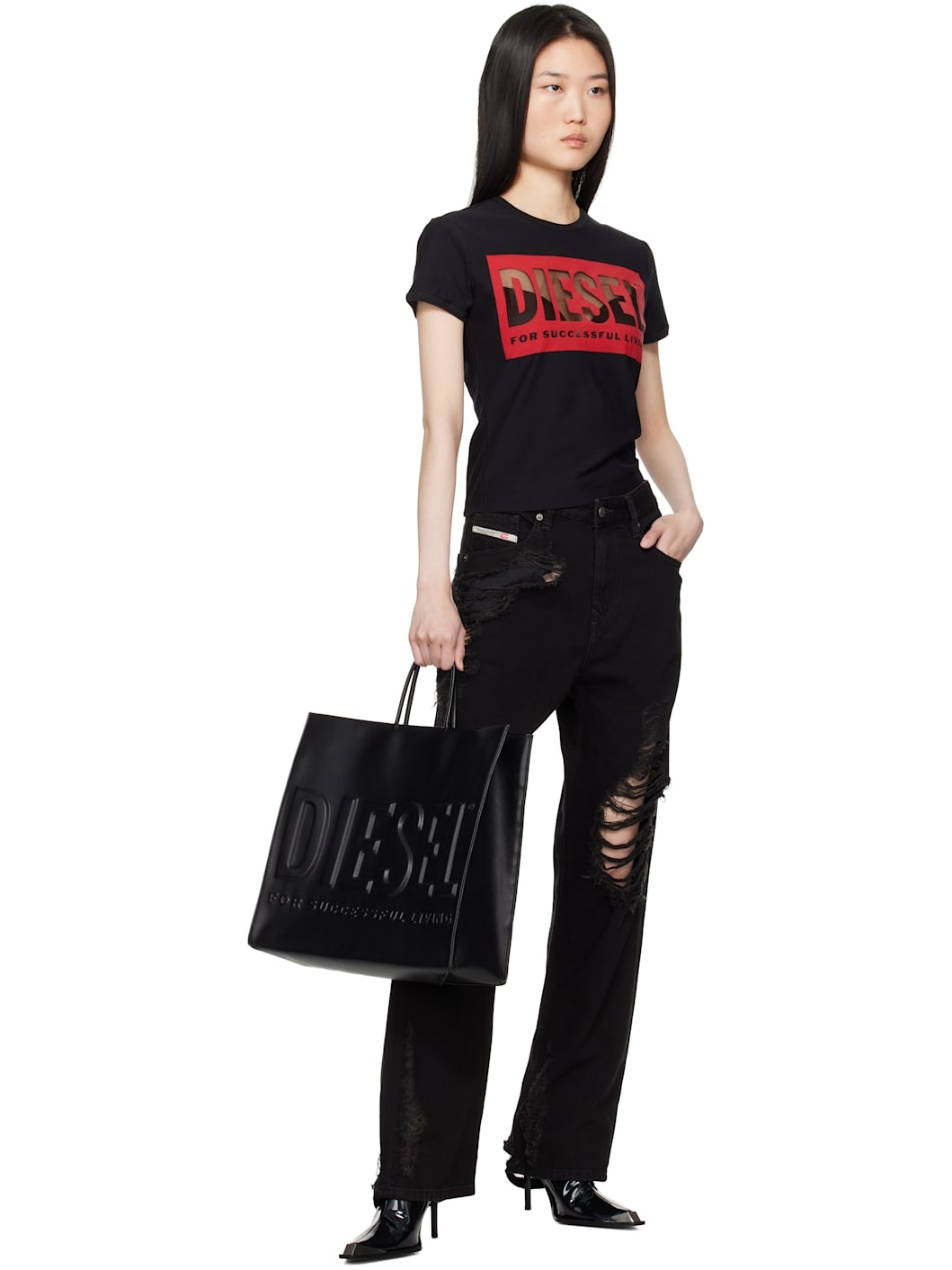 Black 1999 D-Reggy 09k35 Regular Jeans - 4