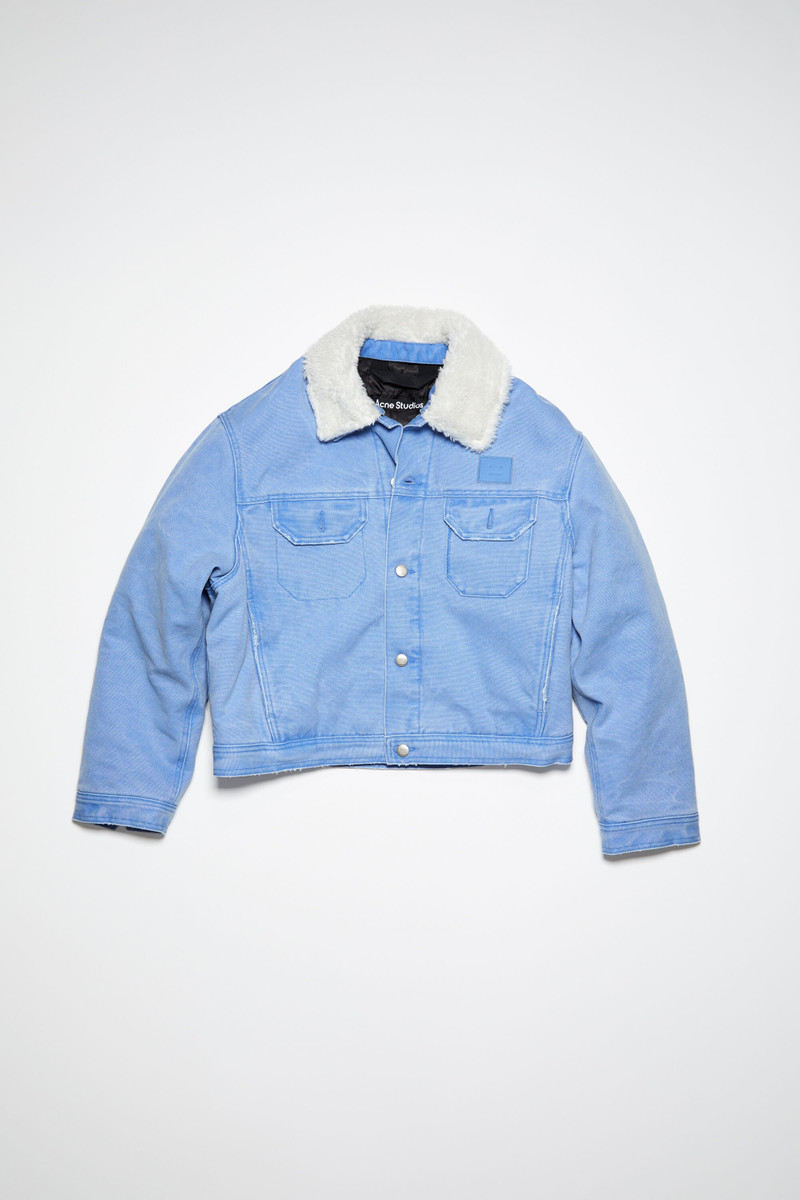 Padded denim jacket - Powder blue 7