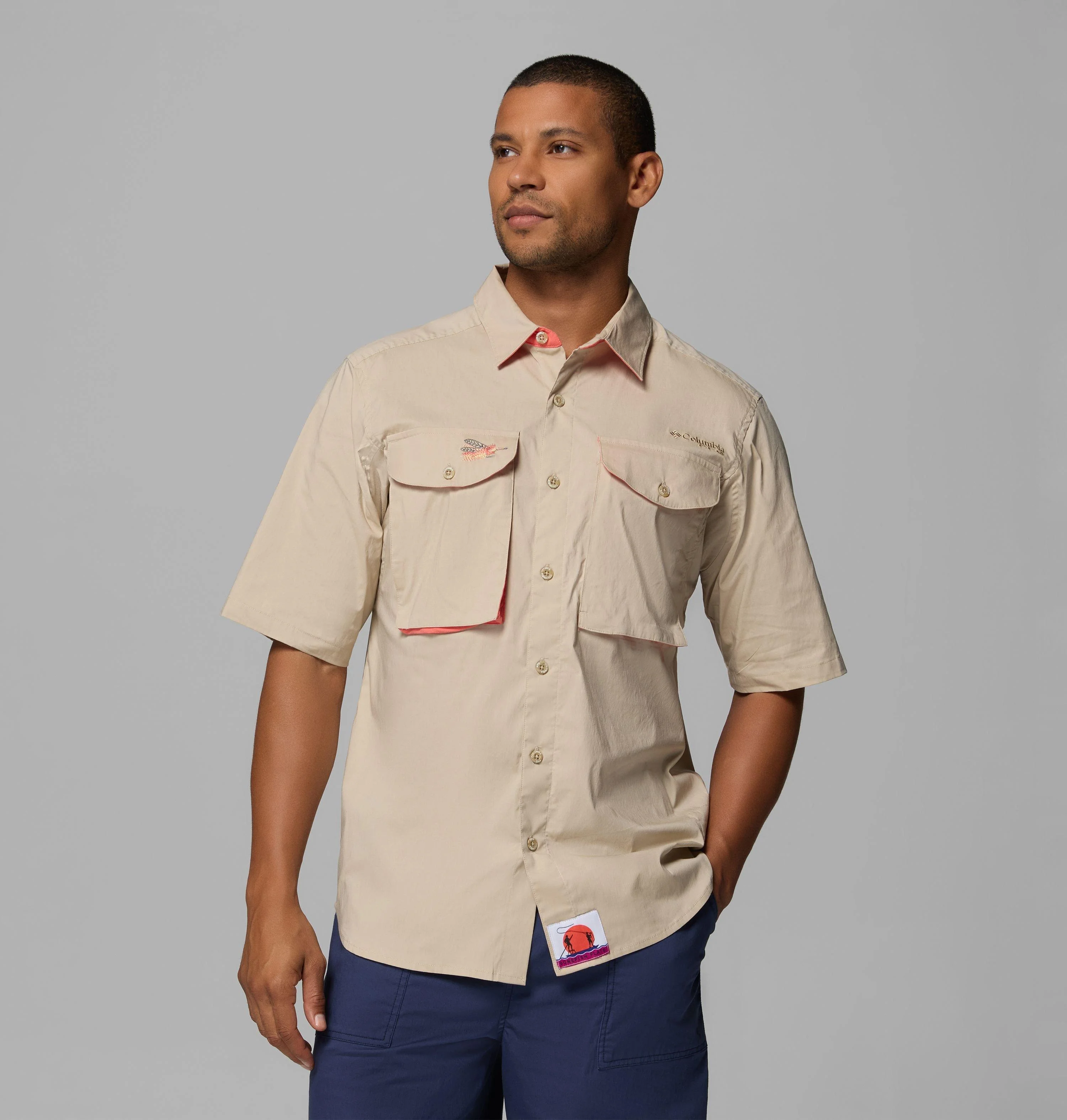 Men's PFG Bonefish Flats Short Sleeve Shirt - 1