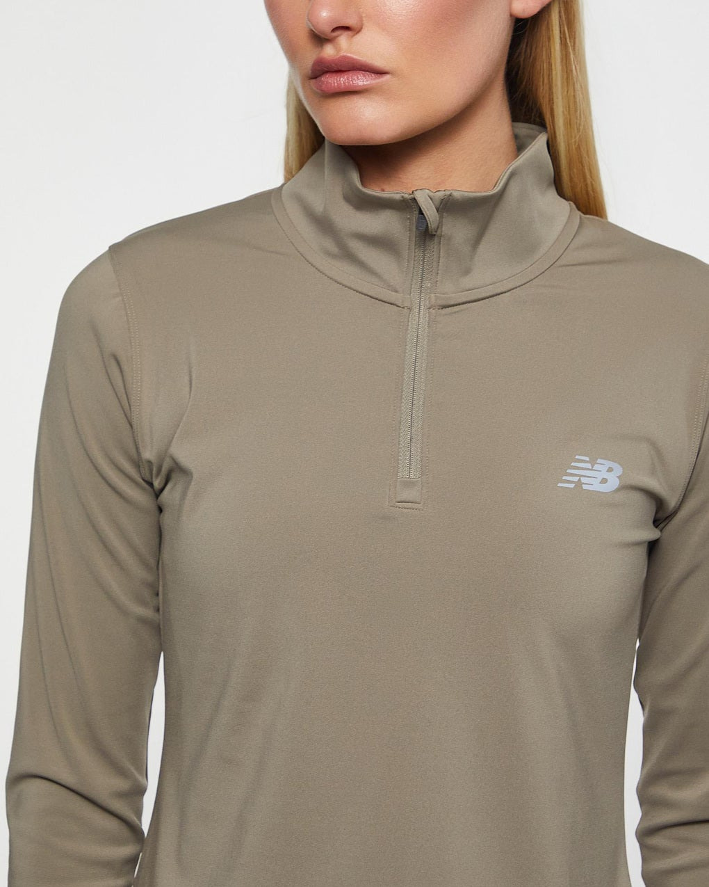 Top Script Quarter Zip Brown - 5