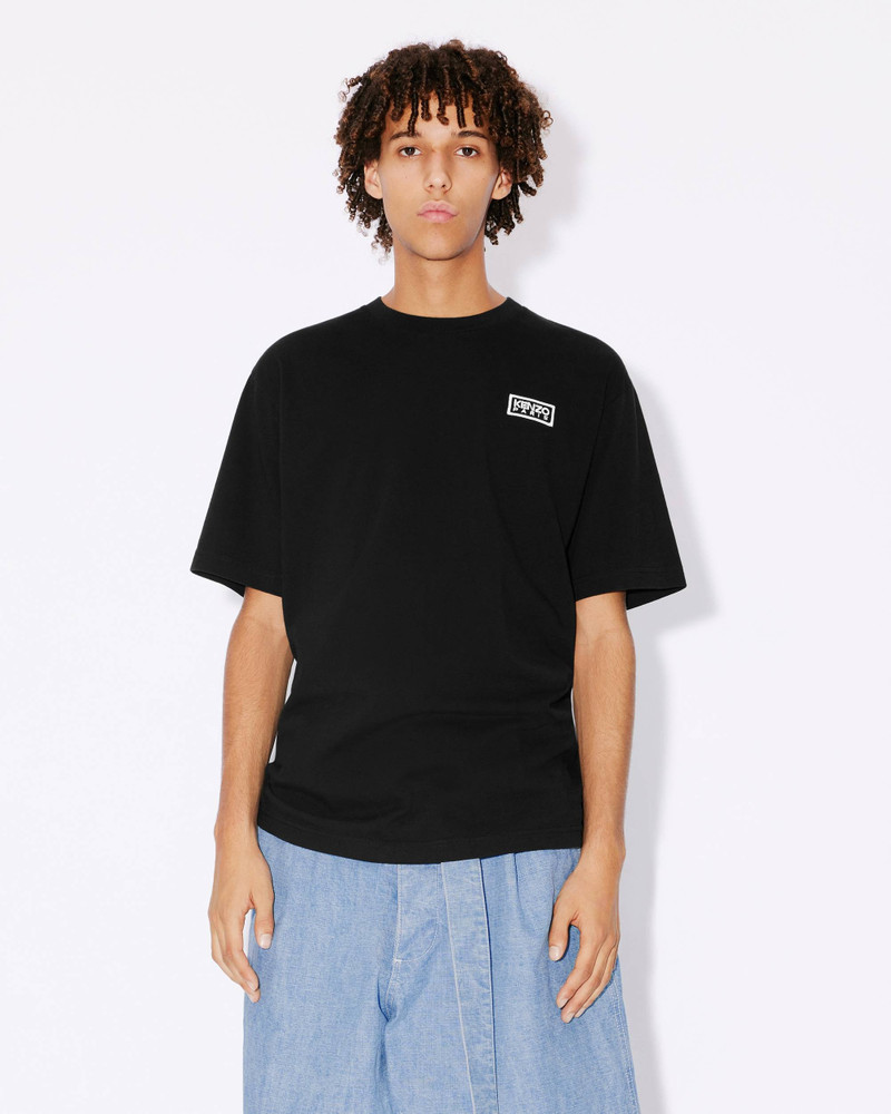 'Bicolor KENZO Paris' classic two-tone embroidered T-shirt 3
