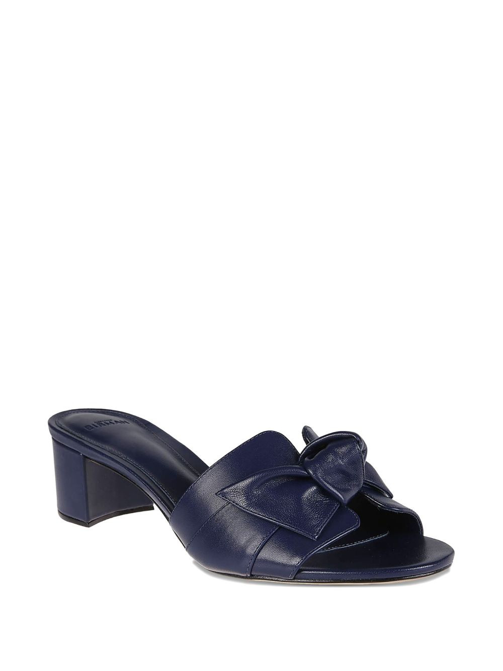 bow-detail block-heel mules - 2