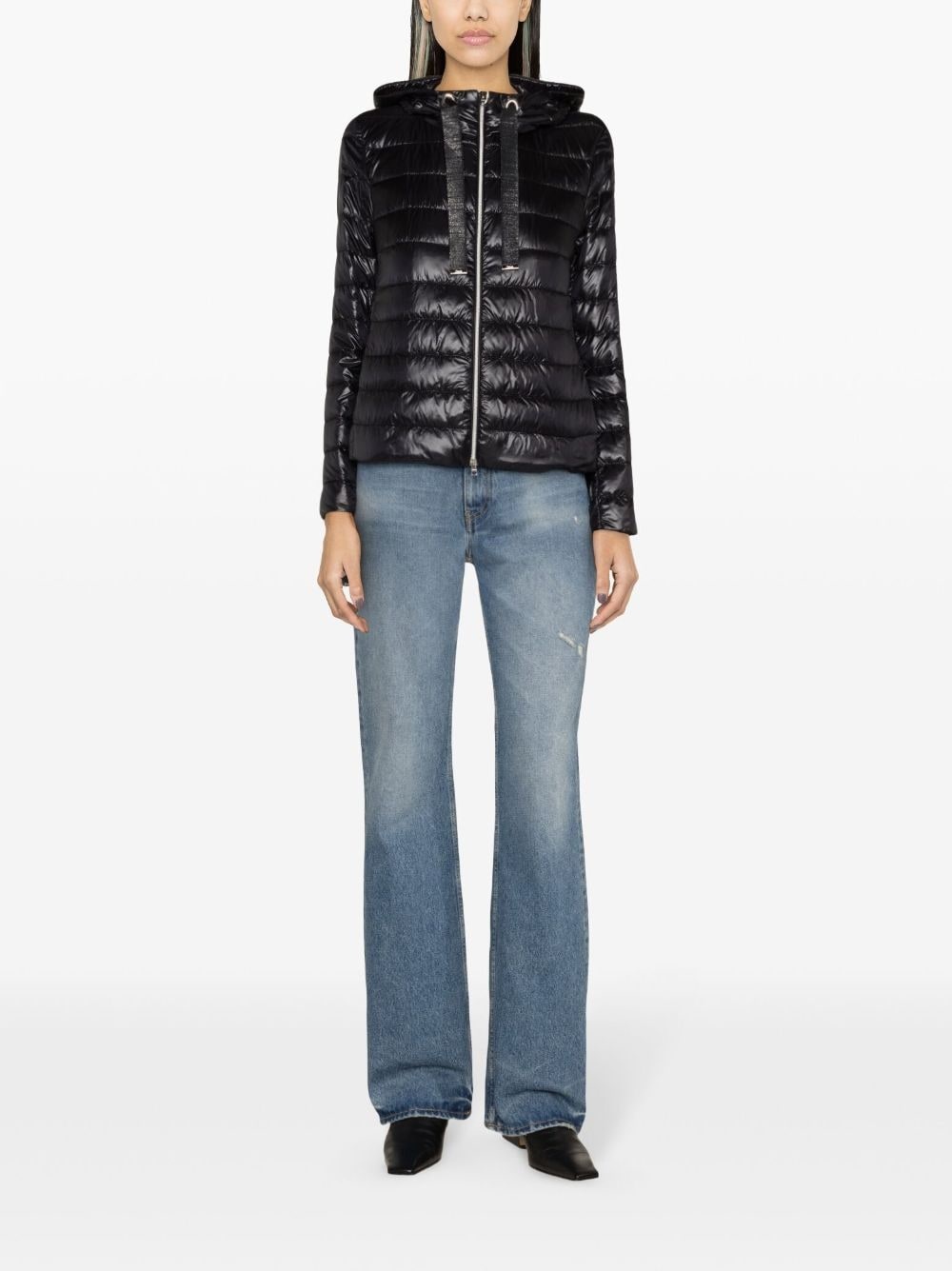 hooded quilted jacket - 2